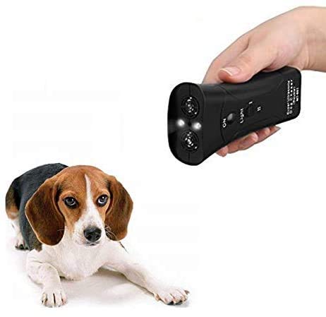 [Australia] - Alfaw Handheld Anti Barking Control Device, Handheld Dog Repellent & Trainer, Dog Deterrent/Training Tool/Stop Barking/Dog Repeller, Safe for Small/Medium/Large Dogs Large Black 