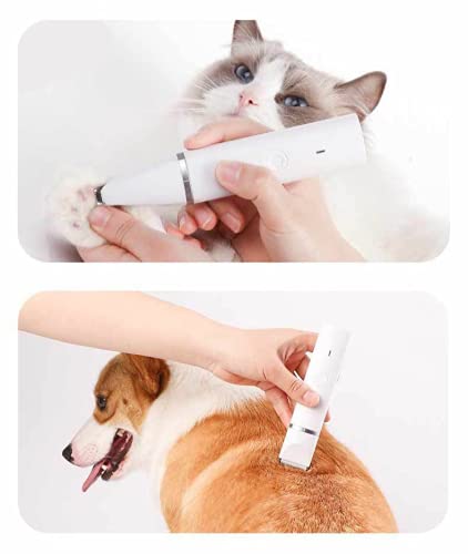 Dog Clippers for Grooming 4 in 1 Multi-Function Pet Shaver Low Noise Waterproof Rechargeable Hair Trimmers Set Nail Polisher for Dogs Cats Pets - PawsPlanet Australia