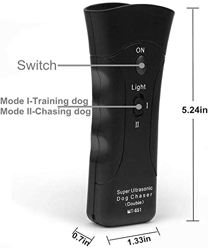 [Australia] - Dog Repeller,Dog Bark Control Device,Anti Barking Deterrents Silencer Stop Barking Bark, Electronic Dog Trainner with LED Flashlight 