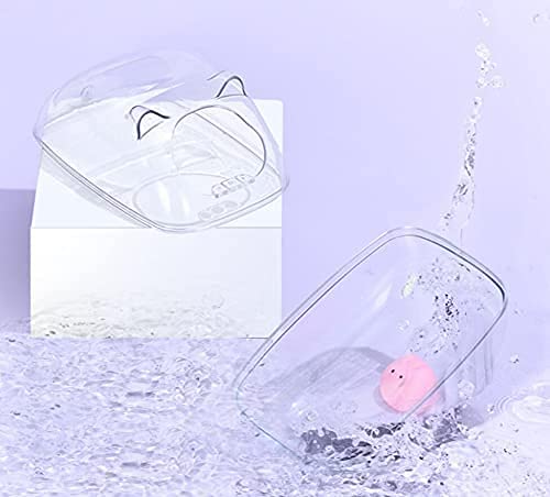 Hamster Sand Bath Container Small Pet Bathtub Sauna Toilet Washroom Box with Shovel Small Animal Bathroom for Syrian Gerbil Dwarf Guinea Pig Rat Mice (Small) - PawsPlanet Australia
