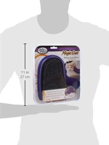 Four Paws Magic Coat Cat Grooming Deluxe Love Glove with Tender Tips - PawsPlanet Australia