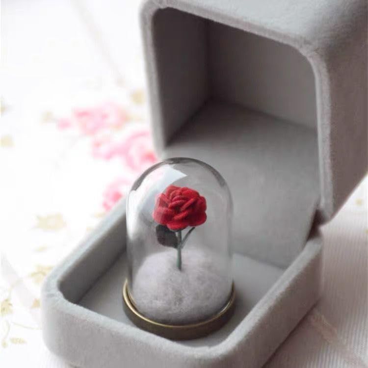 Pet Hair Memorial Bottle with Black Rose, Dog Cat Fur DIY Memorial Keepsake, Dog Ashes Keepsake, Pet Urns for Dogs, Dog Urns for Ashes Small, Small Pet Urn for Cat Fur Memorial Gifts (Black) - PawsPlanet Australia