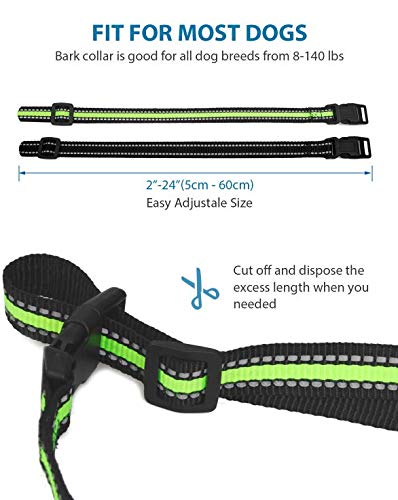 Dog Bark Collar, Dual Triggering No Bark Collar with Beep, Automatic & Fixed Mode Anti Barking Collar with 6 Adjustable Intensity Vibration Harmless Shock for Small Medium Large Dogs - PawsPlanet Australia