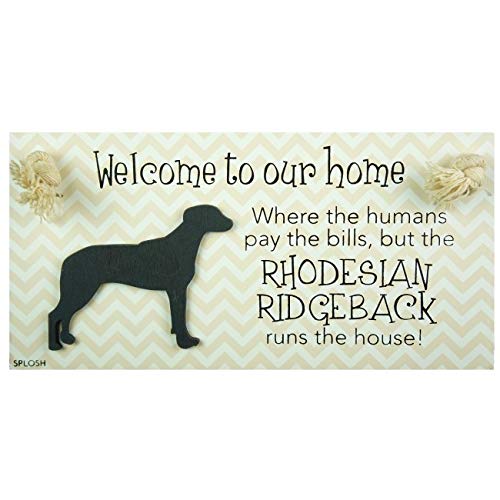 Splosh Precious Pet Dog Plaque and Dog Lead Hook Pack, Rhodesian Ridgeback. The funny signs are a personalised mini addition to any dog lovers home, and a welcomed accessory for all dogs. - PawsPlanet Australia