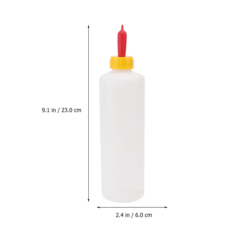DOITOOL 5pcs Lamb Feeding Bottle- 400ml Puppy Feeding Milk Bottles and Teats- Puppy Bottles for Feeding Dogs Cow Goat Lambing Equipment - PawsPlanet Australia