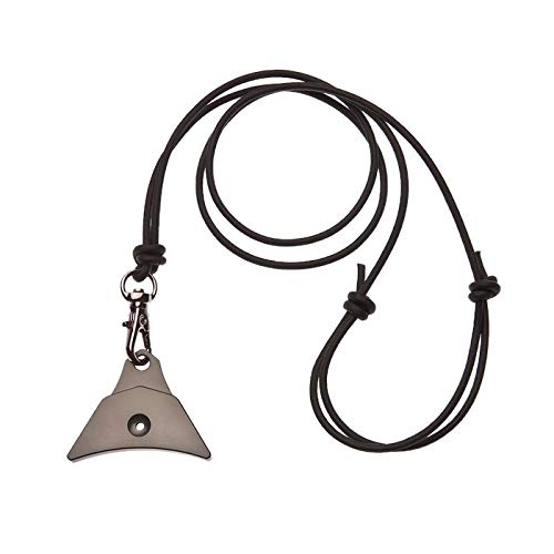 Logan Whistles Adjustable leather cord lanyard; swivel clip; black (Black brass clip) Black brass clip - PawsPlanet Australia
