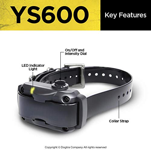 [Australia] - Dogtra YS600 Rapid Charging No Bark Collar - 10 Level Stimulations, Medium to Large 