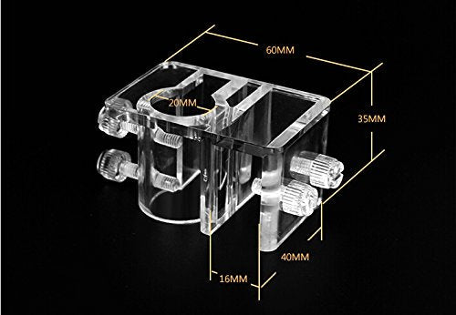 JARDLI 2-Pack Aquarium Lily Pipe Acrylic Fixture for Fix 13mm 17mm Inflow Outflow Tube - PawsPlanet Australia