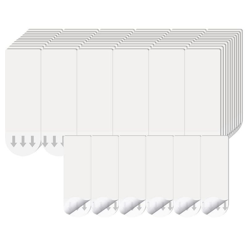 TANCUDER Pack of 120 Double-Sided Adhesive Strips Transparent Removable Adhesive Strips Adhesive Strips for Hanging Double-Sided Adhesive Tape Pictures Mounting Strips for Posters, Children's Artworks, Banners - PawsPlanet Australia