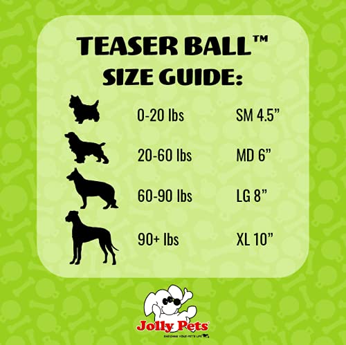 Jolly Pets Teaser Ball Dog Toy Blue Small (4.5 in) - PawsPlanet Australia