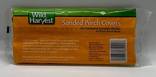 Sanded Bird Perch Cover Bundle Includes: (3) Packs of 6 Perch Covers (Total of 18 Covers), (1) Mineral Block Supplement, and (1) Laminated Bird Tips Card. - PawsPlanet Australia