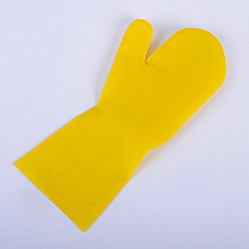 [Australia] - Pet Shower Glove, Pet Bathing Mittens, Dog Grooming Brush, Waterproof Rubber Bath Brush with Long Sleeve, for Dog and Cats with Short to Long Hair 