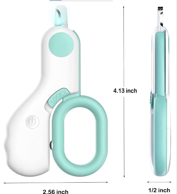 Small Animal Nail Clippers with LED Lights, Dog and cat Nail Trimmers, Professional Claw Trimmer for Tiny Dog Cat Kitten Bunny Rabbit Bird Guinea Pigs Ferret Hamsters. Avoid Excessive Cutting blue - PawsPlanet Australia