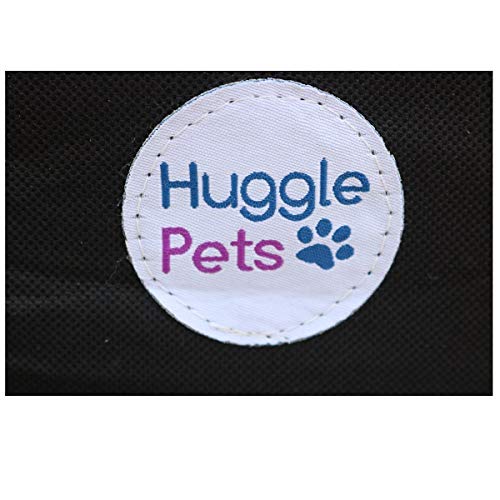 HugglePets Lightweight Fabric Dog Crate Carrier, with Mat and Treat Food Bag - Small Black - PawsPlanet Australia