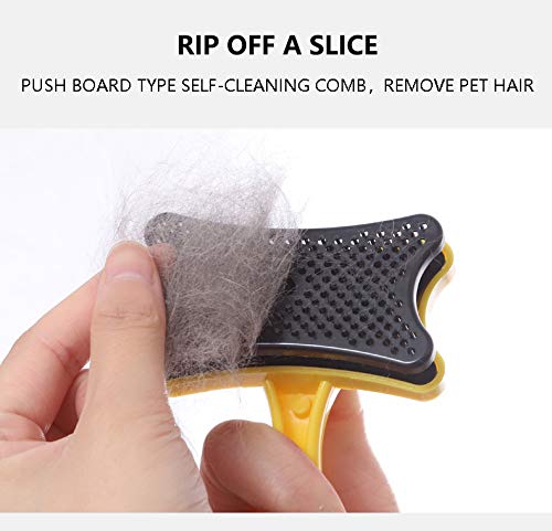 Skypio Cat Brush Self Cleaning Brush Pet Grooming Brushes Soft for Small, Medium & Large Dogs Cats with Short to Long Hair, Professional Deshedding Tool - Reduces Shedding by up to 95% - PawsPlanet Australia