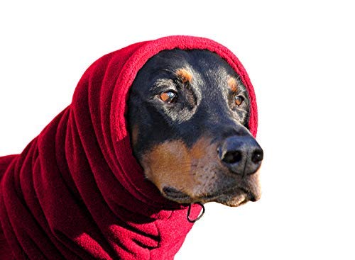 Euro Dog Designs Fleece Snood Size:XS(12inch/30cm) Color:Red - PawsPlanet Australia