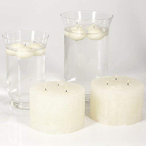 BOLSIUS Unscented Floating Candles - Pure Rich Creamy Ivory, 20 Set - Smokeless, European Quality - Imbue Breathtaking Ambiance for Romantic Wedding Centerpieces, Decorations, Events, Holiday Parties 20 Count - PawsPlanet Australia