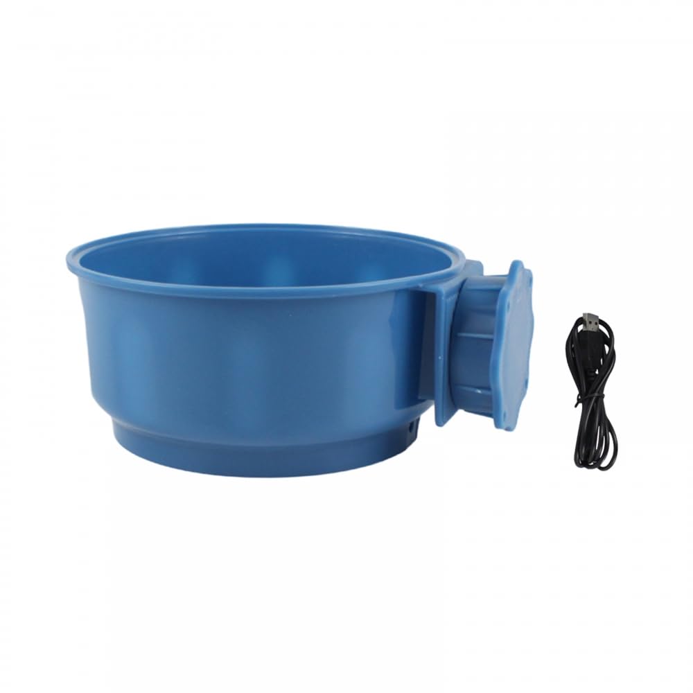 Heated Water Bowl, 10W Thermal Dog Bowl Prevent Freezing Dish Bowl for Small Dog Cat Squirrel Chicken Duck Parrot (600ML/20.5Oz) - PawsPlanet Australia