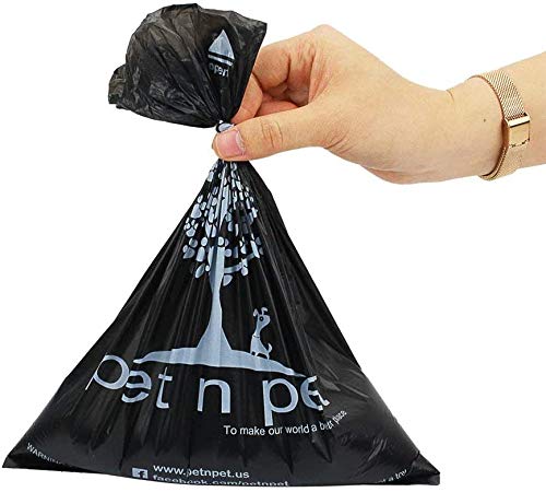 [Australia] - PET N PET Poop Bags Earth-Friendly 1080 Counts 60 Rolls Large Unscented Dog Waste Bags Doggie Bags Black refills 