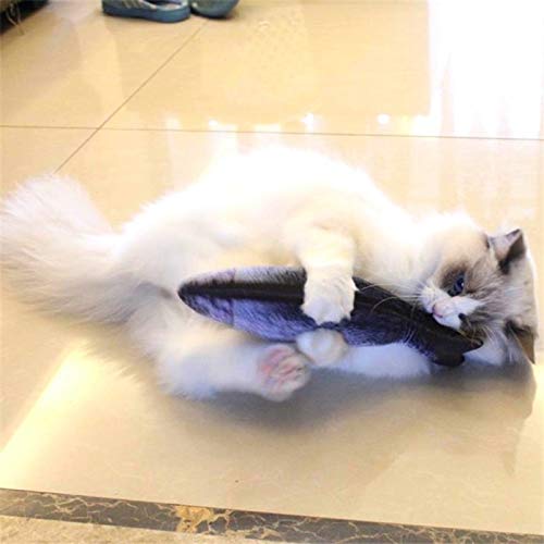 [Australia] - 20CM Pet Fish Pillow, Fish Cat Toy Dog Chew Toy Cats Dogs Plush Toy Pet Chewing Plush Toys Fish Shape Toy Doll Interactive Toys for Cat Supplies 
