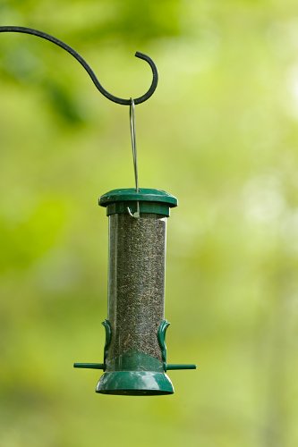 RSPB Premium Hanging Nyjer Seed Feeder, Easy Clean, Aluminium, 9-inch, bird seed niger feeder. supporting RSPB charity. Wild bird, for use in gardens & outdoors pouches 9 inch - PawsPlanet Australia