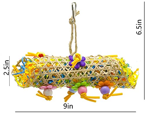 DTnewsun Bird Chewing Toys Foraging Shredder Toy Parrot Cage Shredder Toy Bird Loofah Toys Foraging Hanging Toy for Cockatiel Conure African Grey Parrot (Bird toy) (Bird toy) Bird toy - PawsPlanet Australia