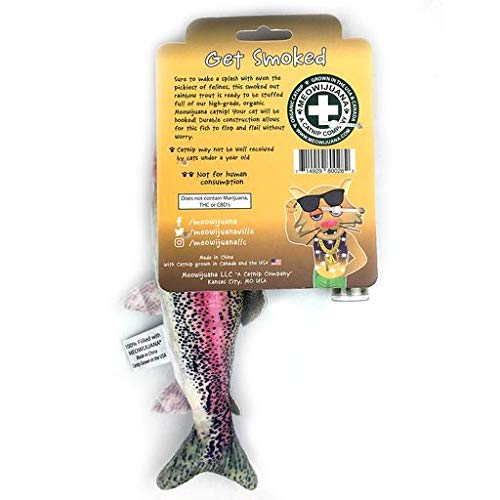 [Australia] - Meowijuana | Refillable Catnip Toy | Promotes Play and Cat Health | Includes Organic Catnip | | Feline and Cat Lover Approved FIsh 1 Count 