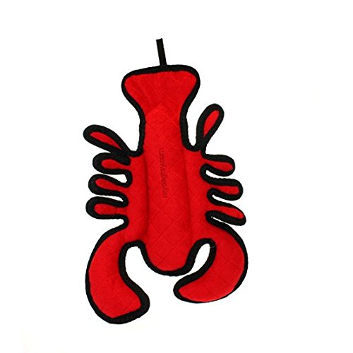 [Australia] - TUFFY - World's Tuffest Soft Dog Toy - Ocean Larry Lobster -Squeakers - Multiple Layers. Made Durable, Strong & Tough. Interactive Play (Tug, Toss & Fetch). Machine Washable & Floats. Regular 