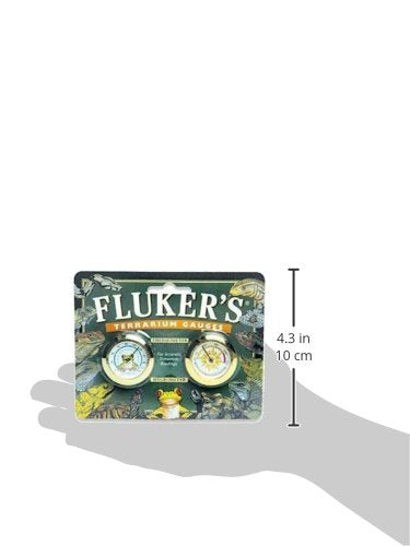 Fluker's Round Thermometer/Hygrometer Combo Pack for Reptiles - PawsPlanet Australia