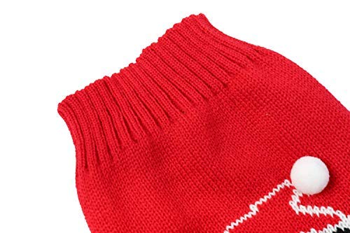 Lanyar Dog Reindeer Holiday Pet Clothes Sweater for Dogs Puppy Kitten Cats, Classic Red X-Small Penguin - PawsPlanet Australia