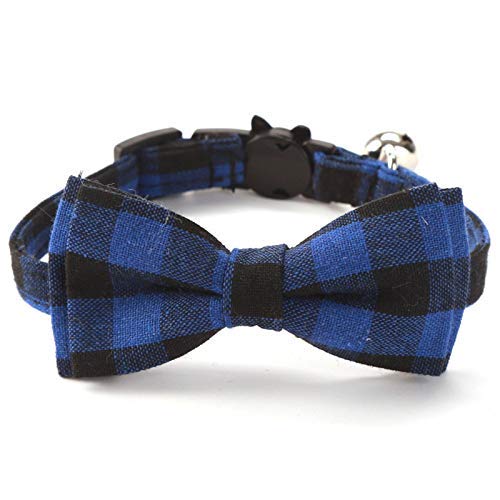 Pets Empire Adjustable Dog Cat Collar with Bowtie, Safety Breakaway pet Collars for Cats Puppy and Small Dogs Adjustable from 8. 85-11", 0. 4" in Width (BLUE) BLUE - PawsPlanet Australia