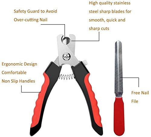 Anigood Pet Dog Puppy Cat Claw Nail File Trimmer Pliers Scissors Clippers Safe Tool - PawsPlanet Australia