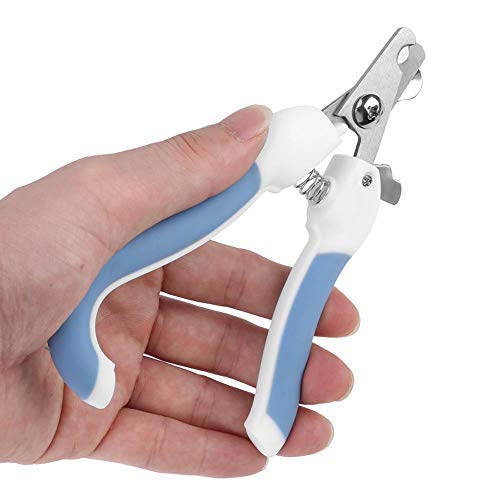 Cat Nail Clippers, Pet Dog Cat Claw Trimmer Stainless Steel Pet Nail Scissors with Professional Nail File Kit for Kittens Puppies Rabbits Other Small Pets [Blue] Fur & Claw Care Blue - PawsPlanet Australia