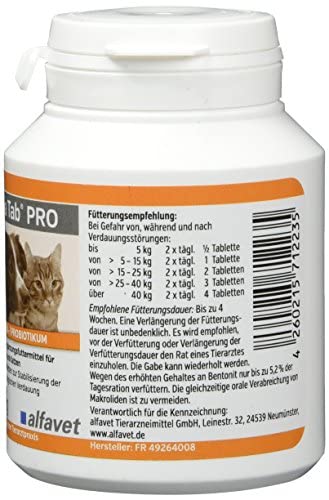 Alfavet Dia Tab PRO, dietary supplement for dogs and cats, chewable tablet, prebiotic probiotic, 100 g can of approx. 50 tablets - PawsPlanet Australia