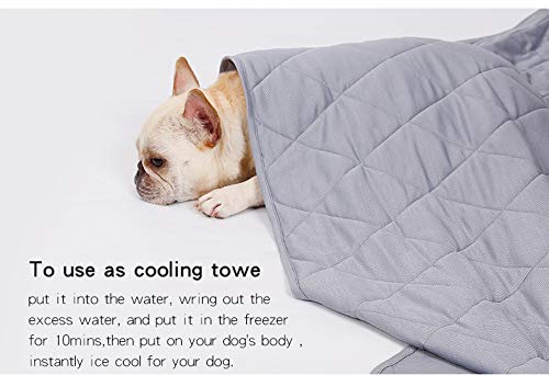 BePetMia Cooling Mat for Dogs and Cats, Pet Dog Cooling Mat 110 x 80 cm, Self-Cooling Mat, Cooling Pad, Washable Summer Cat Dog Cooling Blanket, Sleeping Blanket, Perfect for Home and On the Go 100*80 - PawsPlanet Australia