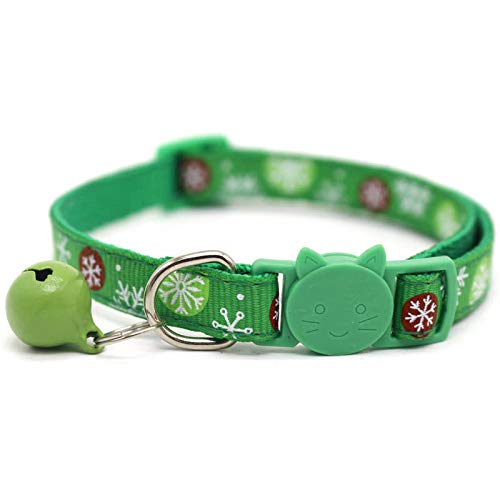 Moonpet Christmas Cat Kitty Collar with Bell Breakaway- 3pcs - PawsPlanet Australia