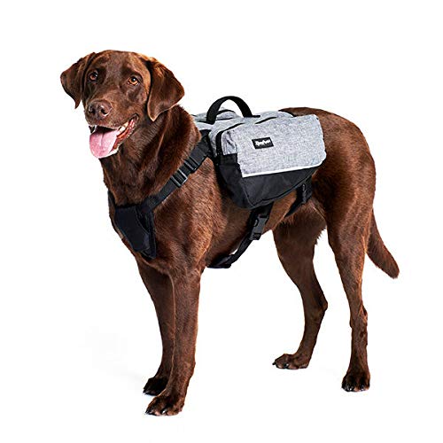 [Australia] - ZippyPaws - Graphite Adventure Backpack for Dogs Medium 