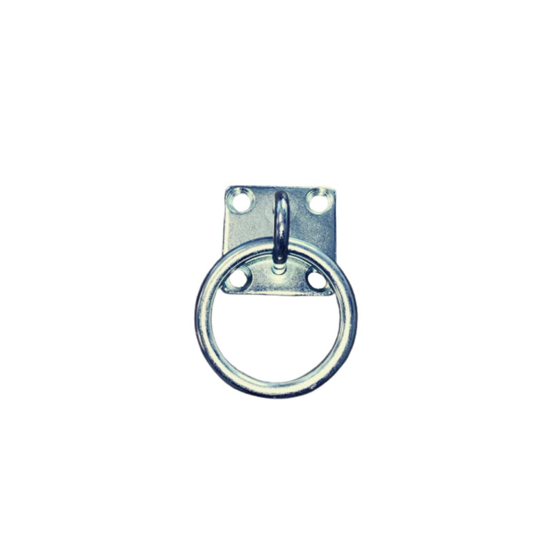 Tie ring | Tying up horse, cattle | Fastening hook for screwing | Eye plate solid stainless steel (1x connecting ring) 1x connecting ring - PawsPlanet Australia