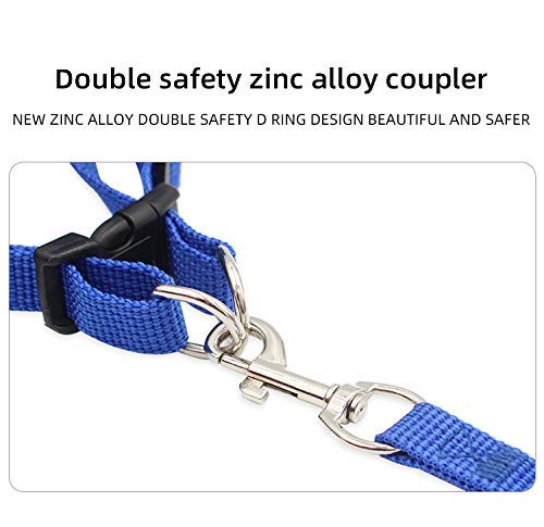 Cat Harness and Leash Set for Walking, Adjustable Small Dog Harness Reflective Soft Mesh Puppy Harness for Pet Kitten Rabbit Outdoor Harness (XS, Blue) XS - PawsPlanet Australia