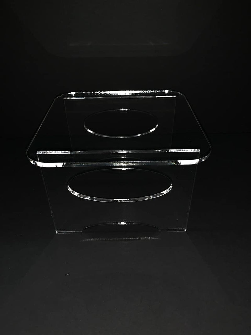 Clear 1/4" Acrylic Skimmer Stand 8x8x4 - PawsPlanet Australia