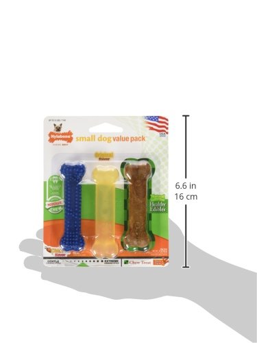 Nylabone Small Dog Value Pack (with edible), XS Dental/Bacon/Original - PawsPlanet Australia