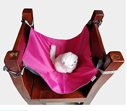 CUSFULL Cat Hammock Bed Comfortable Hanging Pet Hammock Bed for Cats/Small Dogs/Rabbits/Other Small Animals 22 x17 inch Black - PawsPlanet Australia