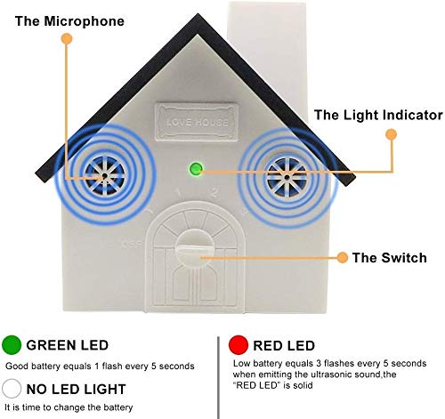 Anti Barking Device, Ultrasonic Bark Deterrents, Waterproof Bark Control Device for Outdoor, Up to 50 Feet Range White House - PawsPlanet Australia