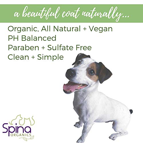 [Australia] - Spina Organics, All-Natural Gentle and Tear-free PUPPY Wash Shampoo, Non-Toxic, Rich in Omegas, Healthy For Coat - 17 Fl Oz 