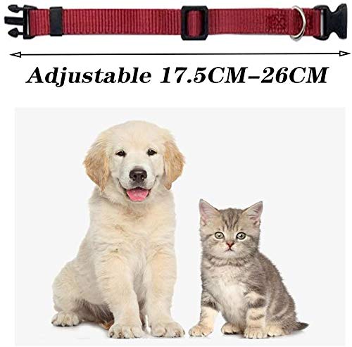 YANGDD Dog Collar, Puppy Collar, Adjustable Pet Collars, Small Nylon Dog Collar, with Safety Quick Release Buckle - PawsPlanet Australia