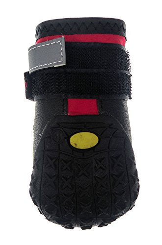 Lymenden Dog Boots,Waterproof Dog Shoes,Paw Protectors with Reflective and Adjustable Straps and Wear-Resisting Soles, 4pcs 8(Width 3.25'') Red - PawsPlanet Australia