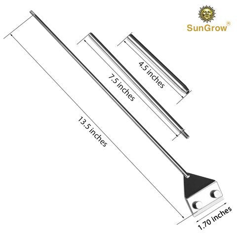 [Australia] - Sungrow Aquarium Glass Cleaner, Long Handheld Tool Cuts Cleaning Time to Half, Keep Hands Dry, Sharp Blade to Remove Thickest Residue, Frequent Tank Maintenance 