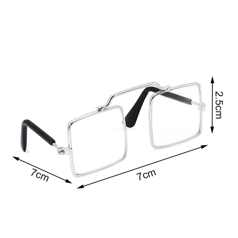 Internet celebrity classic Cat Dog Sunglasses Pet Eye Protection Anti-uv Goggles Square Metal Waterproof Windproof Glasses for Cats - PawsPlanet Australia