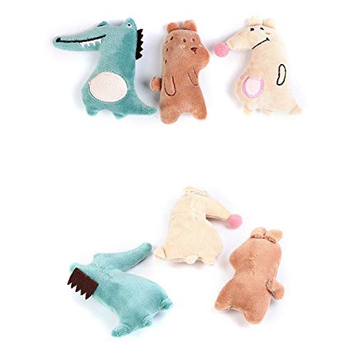 N\A 6 Pieces Cats Catnip Toy Plush Cat Toy for Cat Kitten Teeth Cleaning Playing Cat Chewing Pet Play Toy - PawsPlanet Australia