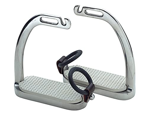 BLACK PEACOCK SAFETY IRONS STIRRUPS RUBBER RINGS & LEATHER CLIPS TABS REPLACEMENT 1 PAIR - PawsPlanet Australia